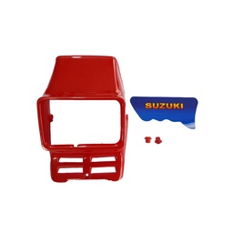 [M-0740] Mascarilla Delanteras Suzuki Ts185 / Ts125 Rojo