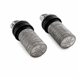 [M-1532] Reposapie Estribo Posterior Aluminio Logo Yamaha Dtk Rx100 Rx115 Rx125 Rx135 original