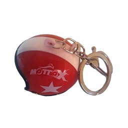 [M-1639] Llavero Casco Negro Y Rojo