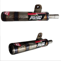 [M-2597] Silenciador Suzuki Ts185 Estilo Quemado Escorpion Modelo Nuevo