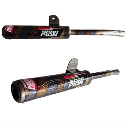 [M-2598] Silenciador Suzuki Ts125 Estilo Quemado Escorpion Modelo Nuevo