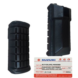 [M-2697] Caucho Estribo Delantero Suzuki-Ax100 Par Jnlh00088 Suzuki