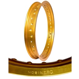 [M-2876] Aro Aluminio Delantero Dorado 185X21 Yamaha Dtk Dte Calimatic Trail Xtz125 Dt200 Suzuki Ts125 Ts185 Dr200 Honda Xl200 Xr250 Tornado