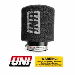 [M-2919] Filtro Aire Conico 1 3/4" Id X 4" Hgt 46Mm Adaptable Yamaha Dtk Uni Air Filters Negro