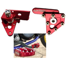 [M-2933] Lujo Tip Pedal Freno Airtime Rojo Yamaha Dtk Dte Calimatic Trail Suzuki Ts125 Ts185 Dr200