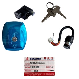 [M-3180] Set Llaves Switch Bloqueo Timon Tapa Gasolina Suzuki Ax100 Ax100Jnlh00023