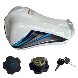 [M-3193] Tanque Gasolina Yamaha Dtk Blanco Modelo Modelo Nuevo Colombiana Taiwan Evol