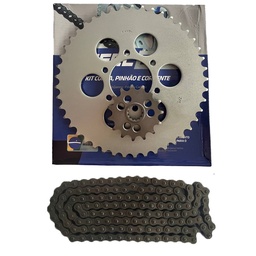 [M-3265] Kit Arrastre Completo Catalina 45-Piñon 15 Cadena 250Hx110L Suzuki Dr200 Qingqi200 Riffel