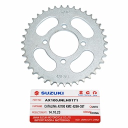 [M-3277] Catalina 428H 38 Dientes 4H Suzuki Ax100 Ax4 Jnlh00171