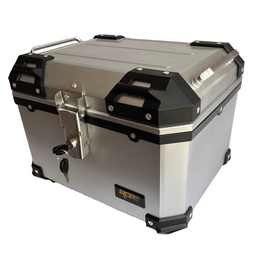 [M-3375] Cajuela Baul Maleta Policarbonato Colo Aluminio Natural Yamaha Dtk125 Dtk175 Dte Calimatic Trail Rx100 Rx115 Rx125 Rx135 Suzuki Ts125 Ts185 Dr200 Gixxer Honda Xl200 Tornado Xr250 Xr190 Pulsar