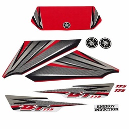 [M-3395] Calcomania Yamaha Dtk125 Dtk175 Completo Rojo