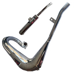 [M-3458] Escape Silenciador Suzuki Ts125 Escorpion Cromado
