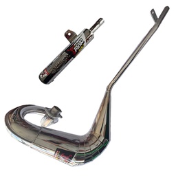 [M-3459] Escape Silenciador Suzuki Ts185 Escorpion Cromado