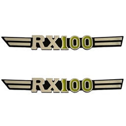 [M-3485] Emblema Tapas Laterales Yamaha Rx100 Modelo Nuevo Mottox