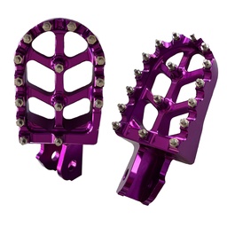 [M-3520] Estribo Reposapie Delantero Universal Yamaha Dtk125 Dtk175 Calimatic Dte Suzuki Ts125 Ts185 Dr200 Honda Tornado Xr250 Crf230 Morado