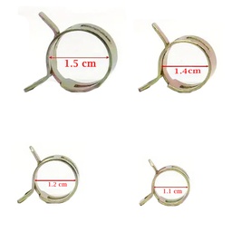 [M-3525] Abrazadera Seguro Manguera Combustible 15 14 12 11 Mm Yamaha Dtk125 Dtk175 Calimatic Dte Trail Rx100 Rx115 Rx125 Rx135 Suzuki Ts125 Ts185 Ax100 Gixxer Dr200 Honda Tornado Xr250