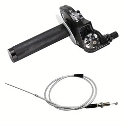 [M-3548] Acelerador 1/4 Universal Rosca 10Mm Tapa Transparente Negro Yamaha Dtk Dte Calimatic Rx100 Rx115 Rx125 Rx135 Suzuki Ts125 Ts185 Ax100 Dr200 Honda Tornado Xr250 Ktm