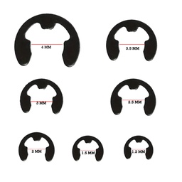 [M-3562] Anillo Arandela Seguro Retencion Para Eje 4 3,5 3 2,5 2 1,5 1,2 Mm Yamaha Dtk125 Dtk175 Calimatic Dte Trail Rx100 Rx115 Rx125 Rx135 Suzuki Ts125 Ts185 Ax100 Gixxer Dr200 Honda Tornado Xr251