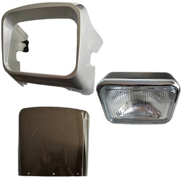 [M-3608] Mascarilla Faro Mica Acrilica Delantero Yamaha Rx115 Gris Rcp