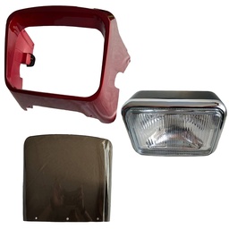 [M-3610] Mascarilla Faro Mica Acrilica Delantero Yamaha Rx115 Rojo Rcp