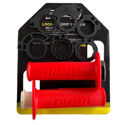 [M-3620] Manillar Grips Puños Universal Nibbi Rojo Acople Cambiable Suzuki Ax100 Ts125 Ts185 Gn125 Yamaha Dte Trail Rx100 Rx115 Rx135 Dtk XtzHonda Xr250 Tornado Xl200