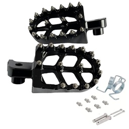 [M-3624] Estribo Reposapie Delantero Universal Yamaha Dtk125 Dtk175 Calimatic Dte Suzuki Ts125 Ts185 Dr200 Honda Tornado Xr250 Crf230 Negro