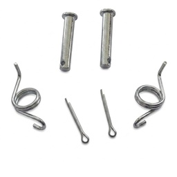 [M-3646] Resorte Y Pasador Estribo  Reposapie Delantero Universal Yamaha Dtk125 Dtk175 Calimatic Dte Suzuki Ts125 Ts185 Dr200 Honda Tornado Xr250 Crf230