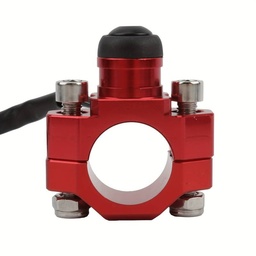 [M-3717] Boton Interruptor De Arranque De Aluminio Rojo Universal Yamaha Dtk Dte Calimatic Rx100 Rx115 Rx125 Rx135 Suzuki Ts125 Ts185 Ax100 Dr200 Honda Tornado Xr250