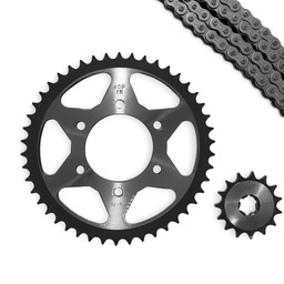 [M-3770] Kit Arrastre Catalina Cadena Piñon Suzuki Ts125Cr Ts125Er 428H 45T 15T Dientes Rcp