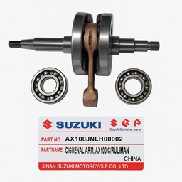 [M-3773] Cigueñal Suzuki Ax100 Jnlh00002 Con Rodamiento Original