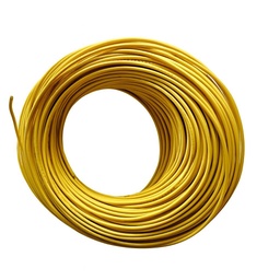 [M-3853] Cable Para Instalacion Electrica Reforzado 0,75Mm Amarillo Yamaha Dtk125 Dtk175 Dte Calimatic Trail Xtz125 Ybr125 Yb125 Rx100 Rx115 Suzuki Ax100 Ax4 Gixxer Ts125 Ts185 Dr200 Honda Xl200 Xr250 Tornado Xr190