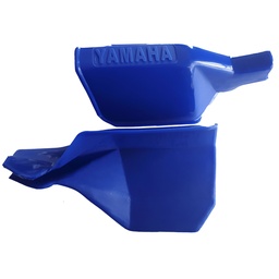 [M-3906] Cubre Manos Corto Universal Azul Logo Yamaha Dtk Dte Calimatic Trail