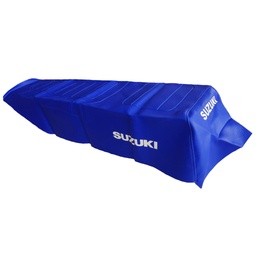 [M-3937] Forro Montura Suzuki Ts185 Estampado Suzuki Azul
