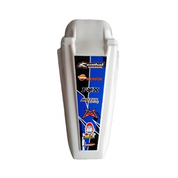 [M-3983] Guardafango Posterior Yz Universal Blanco Yamaha Dtk Dt200 Suzuki Ts185 Ts125 Dr200 Honda Xl200 Xr250 Tornado