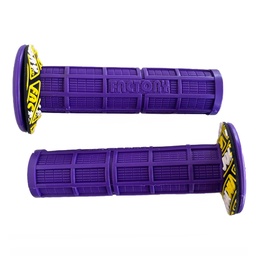 [M-3989] Manillar Grips Puños Tipo Protaper Competencia Morado Yamaha Dtk125 Dtk175 Dte Calimatic Trail Xtz125 Ybr125 Yb125 Rx100 Rx115 Suzuki Ax100 Ax4 Gixxer Ts125 Ts185 Dr200 Honda Xl200 Xr250 Tornado Xr190 Factory