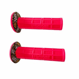 [M-3991] Manillar Grips Puños Tipo Protaper Competencia Fucsia Yamaha Dtk125 Dtk175 Dte Calimatic Trail Xtz125 Ybr125 Yb125 Rx100 Rx115 Suzuki Ax100 Ax4 Gixxer Ts125 Ts185 Dr200 Honda Xl200 Xr250 Tornado Xr190 FACTORY