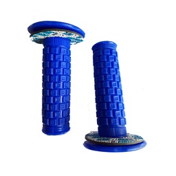 [M-4000] Manillar Grips Puños Universal Hoop Azul Yamaha Dtk125 Dtk175 Dte Calimatic Trail Xtz125 Ybr125 Yb125 Rx100 Rx115 Suzuki Ax100 Ax4 Gixxer Ts125 Ts185 Dr200 Honda Xl200 Xr250 Tornado Xr190 Lazer