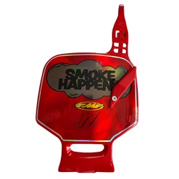 [M-4010] Porta Numero Tipo U Universal Rojo Yamaha Dtk125 Dtk175 Dte Calimatic Xtz125 Suzuki Ts125 Ts185 Dr200