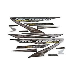 [M-4081] Calcomania Honda Tornadado Xr250 Completo Gris Amarillo
