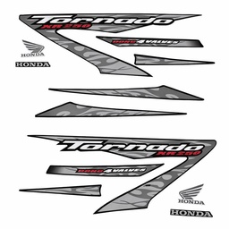 [M-4082] Calcomania Honda Tornadado Xr250 Completo Gris Rojo