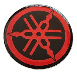 [M-4084] Calcomania Sello Resina Yamaha Grande Dte Calimatic Trail Rx100 Rx115 Rx125 Rx135 Rs100 Dtk Xtz Yb125 5Vl 5Cm Rojo