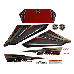 [M-4096] Calcomania Yamaha Dtk125 Dtk175 Completo Vino Tinto