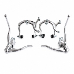 [B-0106] Frenos 27" Manija Doble Carreras  Aluminio Con Cable