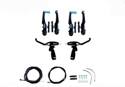 [B-0108] Frenos By-Brake Aluminio Hank Completo Negro