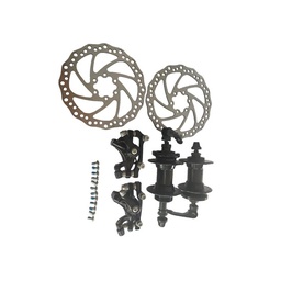 [B-0112] Frenos Disco Mecanico Aluminio Negro De Tornillo