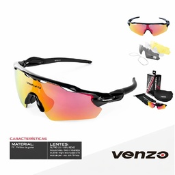 [B-0119] Gafas Venzo Vz-f27-015 Polarizada Negro