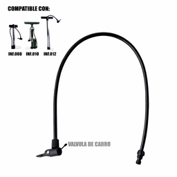 [B-0192] Manguera Para Inflador Bomba Negra V/Carro
