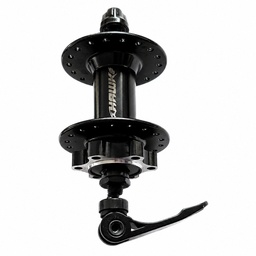 [B-0202] Manzana Delantera Aluminio 36H Disco Negro