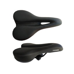 [B-0225] Montura Mtb Hawk Negro Ancha Sd-3900 Antiprostatico