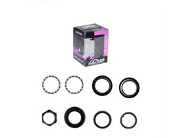 [B-0296] Pistas Trinche 7 Piezas Rosca Con Canastilla Negro